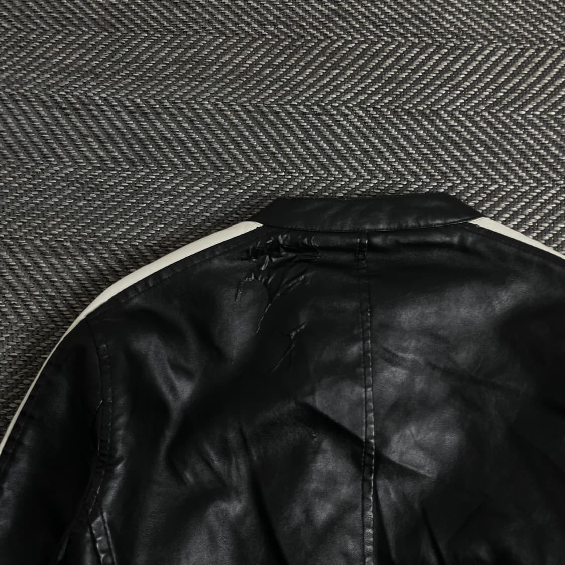 KATIE SETH 빈티지 카페레이서 레더 자켓y 3017 상품이미지7
