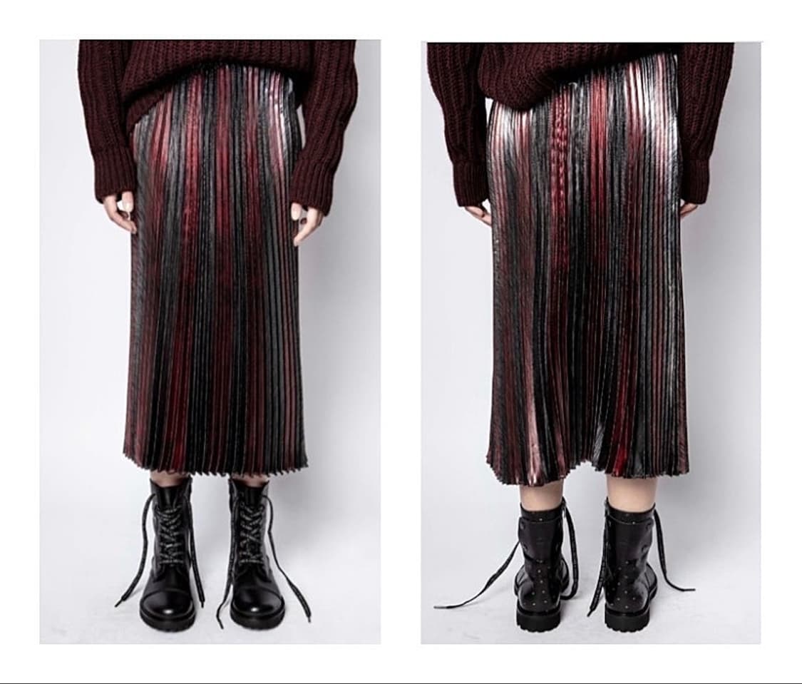 여) 쟈딕 이효리 플리츠 롱스커트 상품이미지2