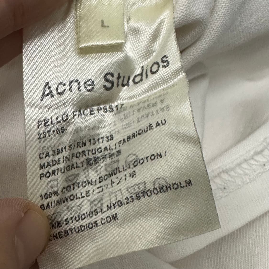 Acne Studio 아크네 스튜디오 긴팔티셔츠 맨투맨 화이트  상품이미지8