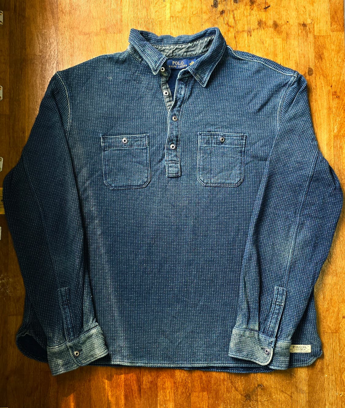 랄프 로렌 네이비 코튼 셔츠 XXL 상품이미지1