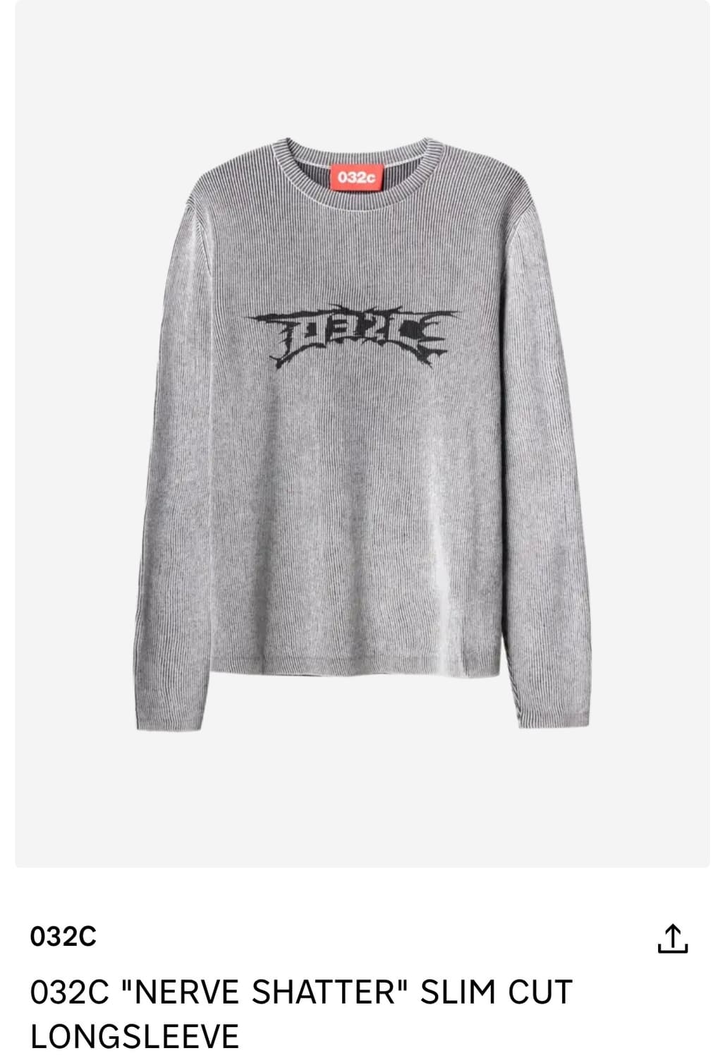 M 032C 너브 셰터 슬림 컷 롱슬리브 니트 상품이미지7