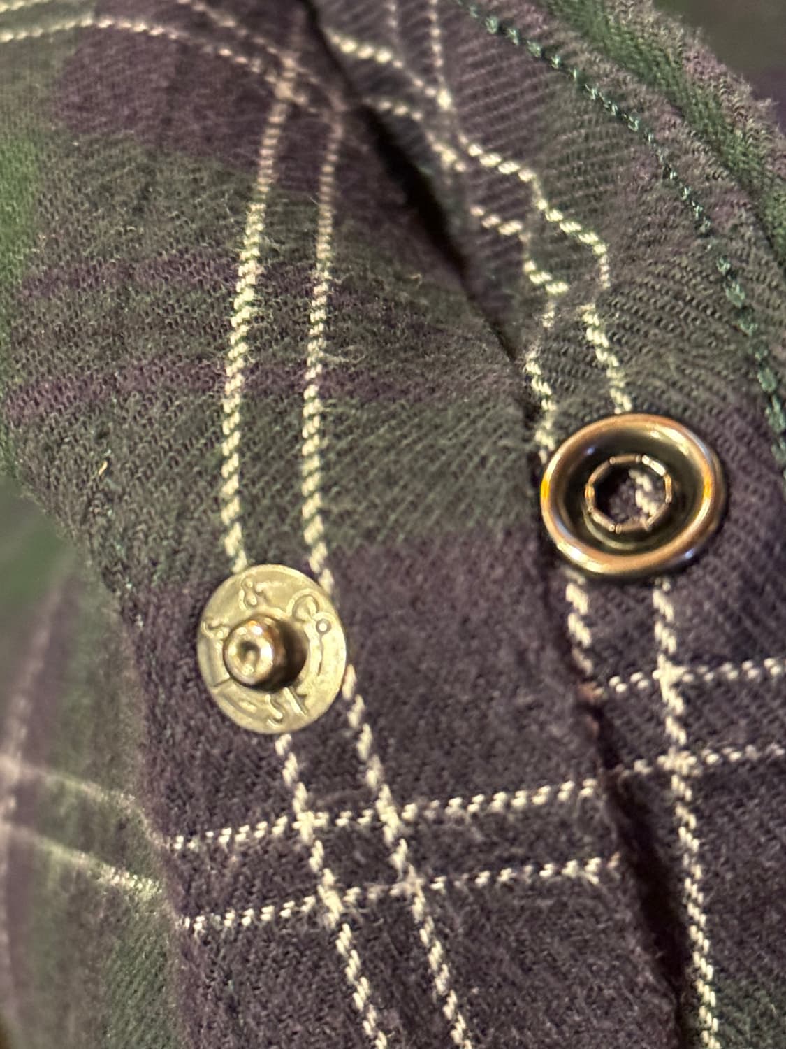 리바이스 딥그린 체크셔츠 상품이미지2