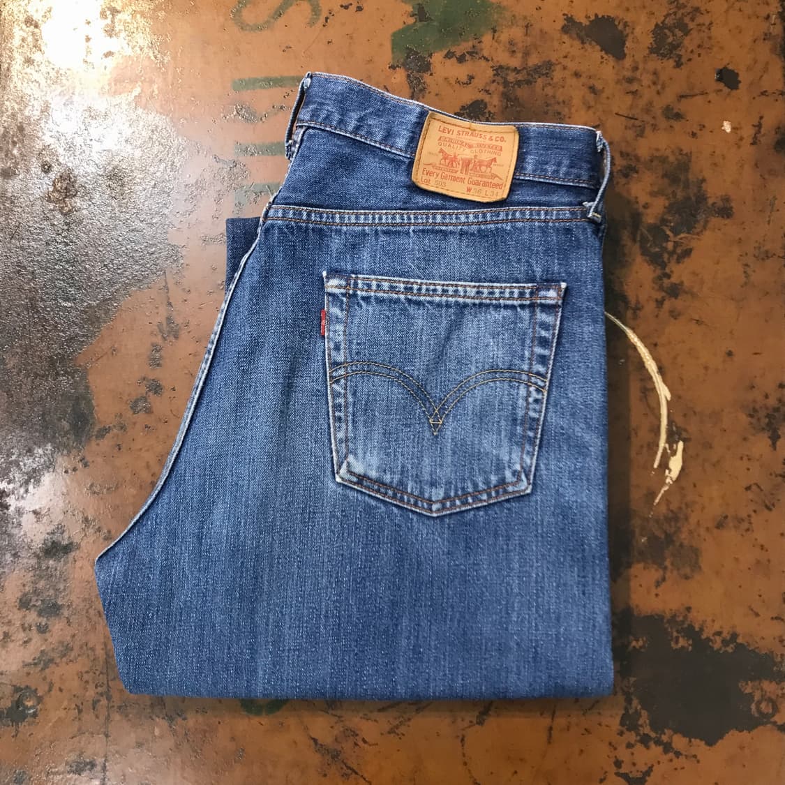 리바이스 503 중청 스트레이트 핏 데님 팬츠 허리 34  상품이미지1
