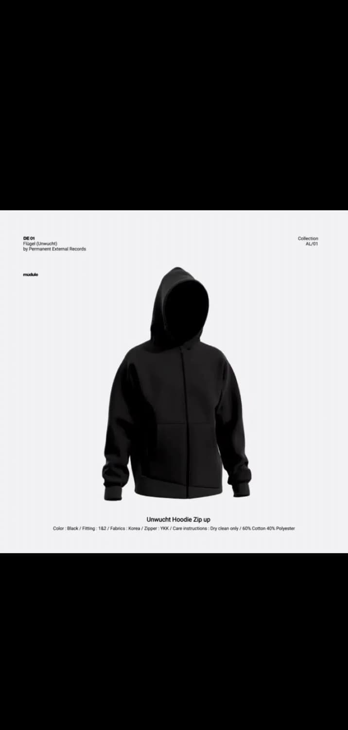 Mudule unwucht hoodie zip up 2 상품이미지1