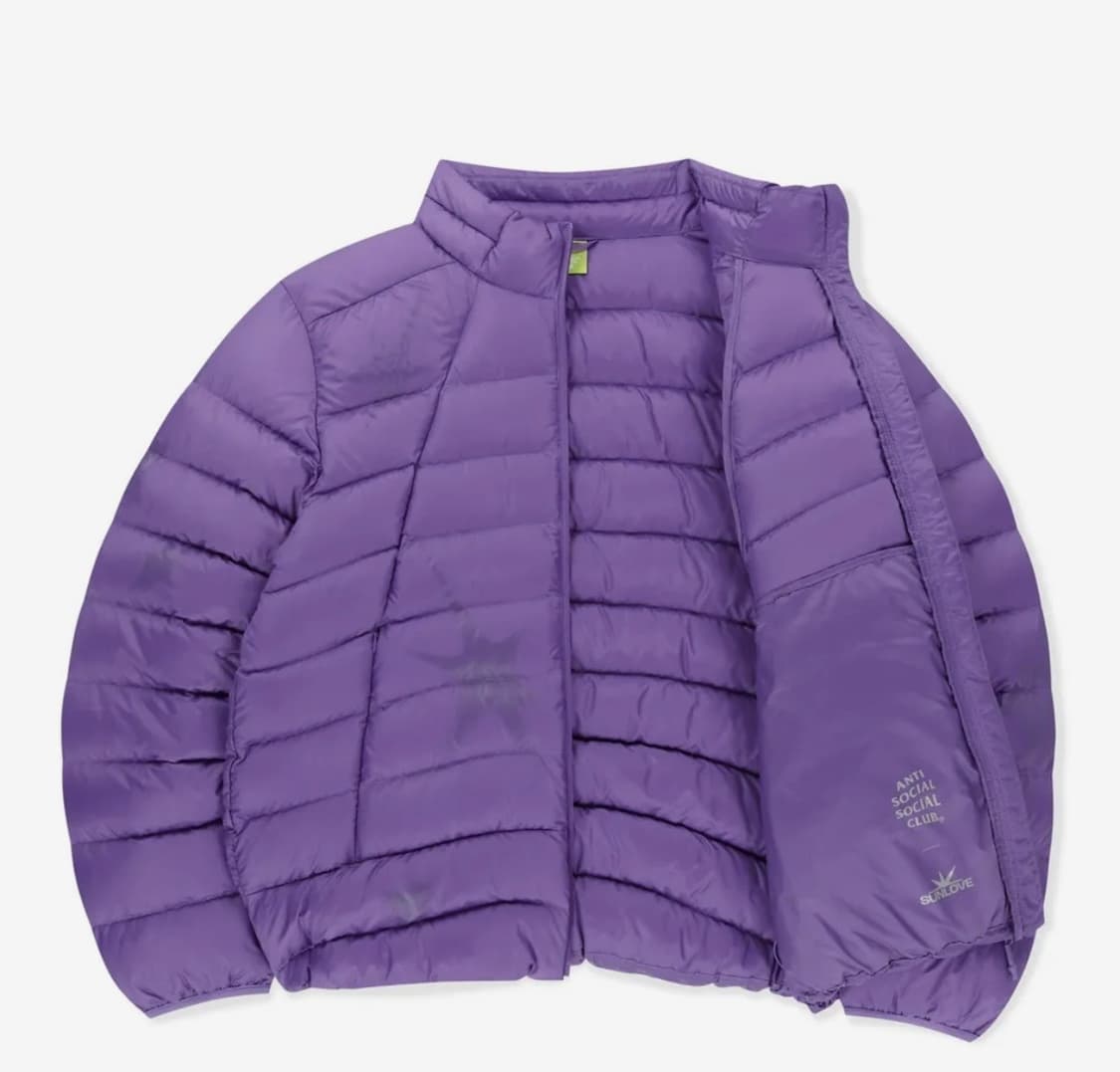 Sunlove tour 썬러브 투어x안티 소셜 경량 패딩 M 상품이미지3