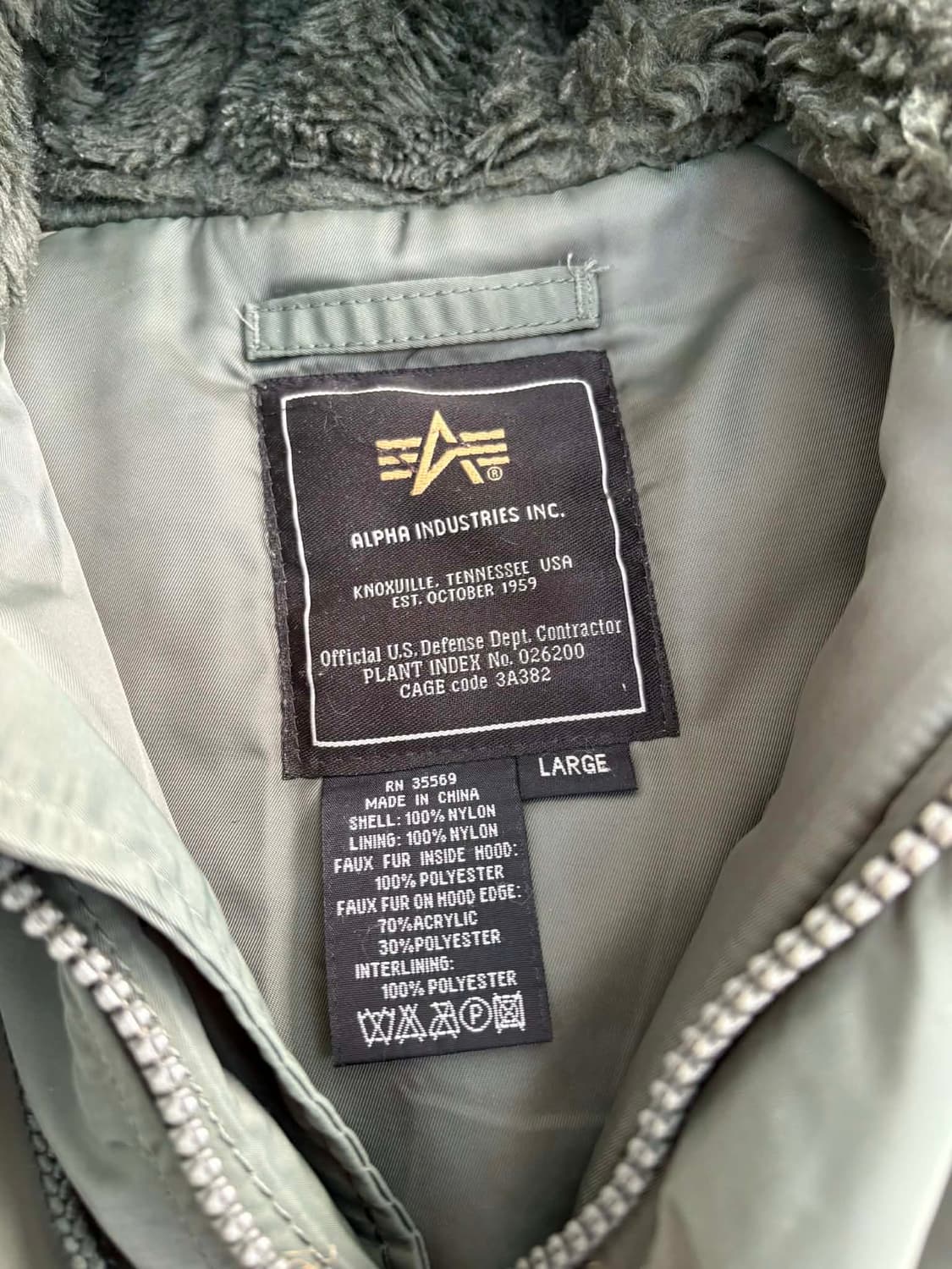 [L] 알파인더스트리 N-3B 폭스퍼 패딩 자켓 상품이미지3