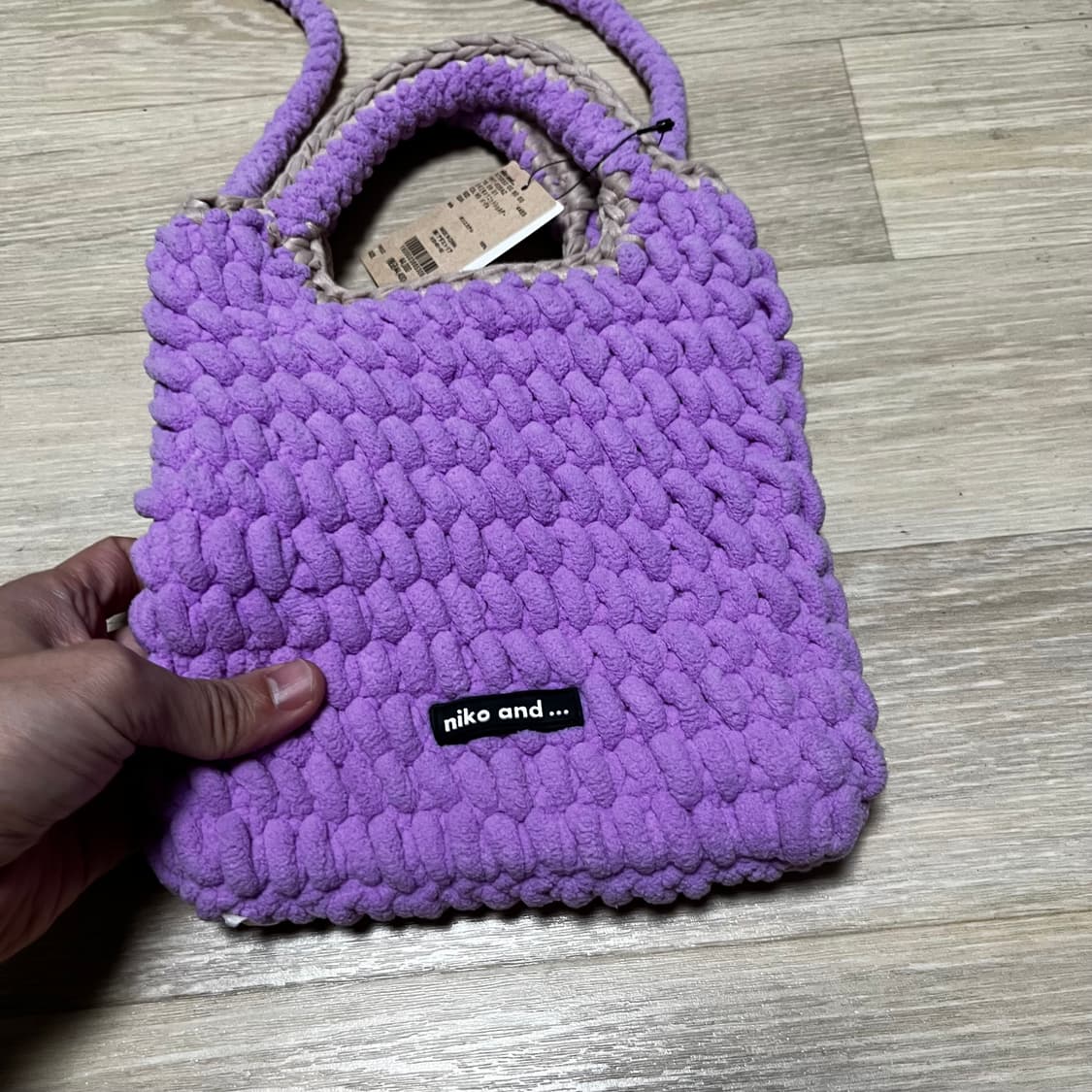 (OS) 새상품 니코앤드 niko and 오리지널 2way 니트 숄더백 상품이미지2