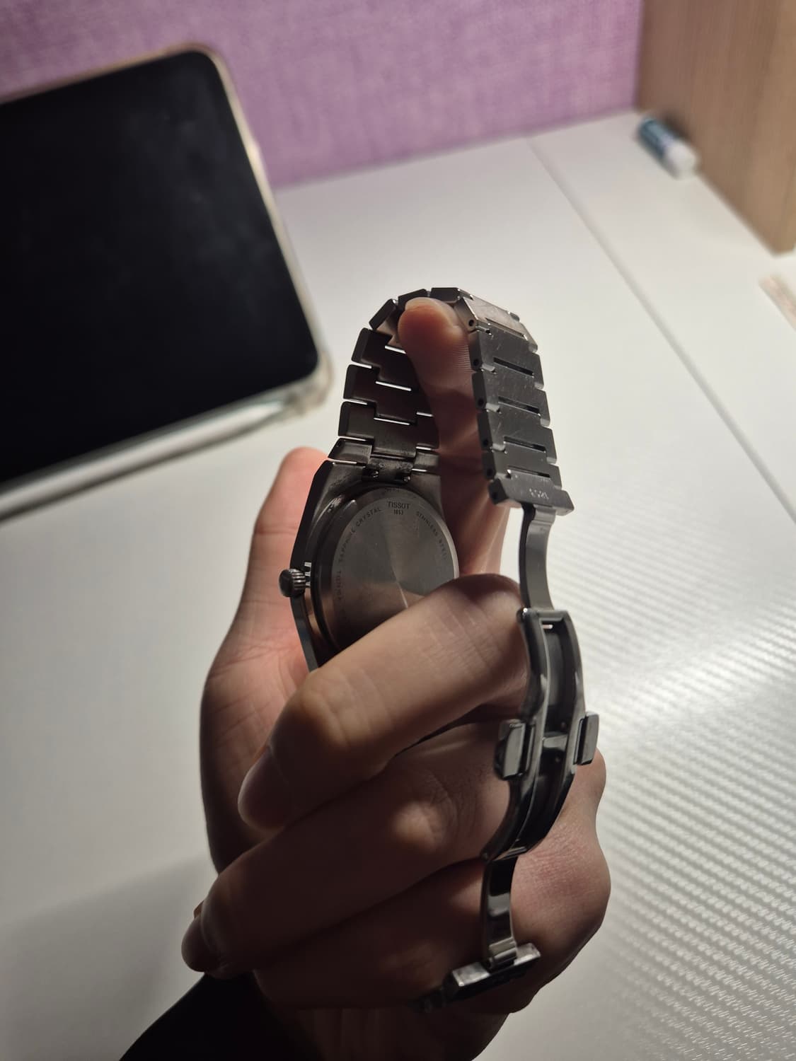 급처 티쏘 prx 쿼츠 40mm 블랙 시계 상품이미지3