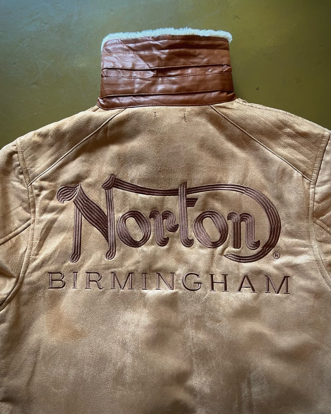 90-00s Norton Motorcycle Suede Mustang 상품이미지10