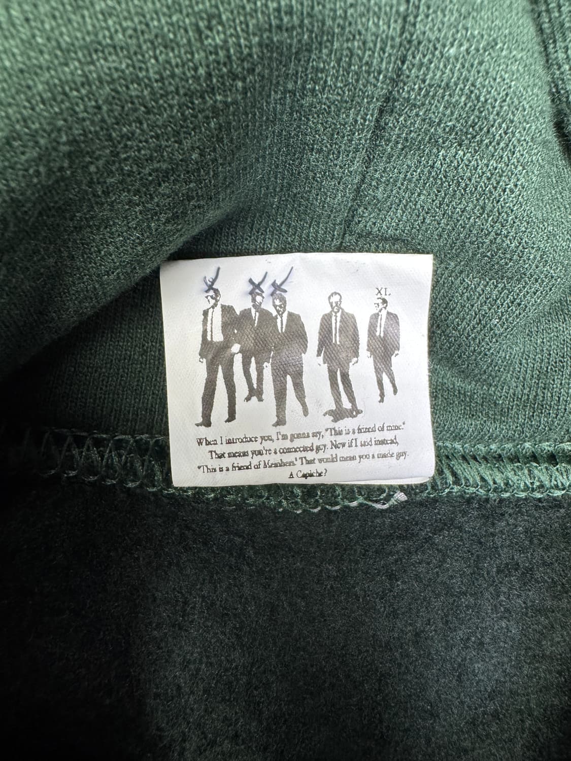 뉴욕멤버스 그래픽 후디 딥그린 XL 상품이미지4