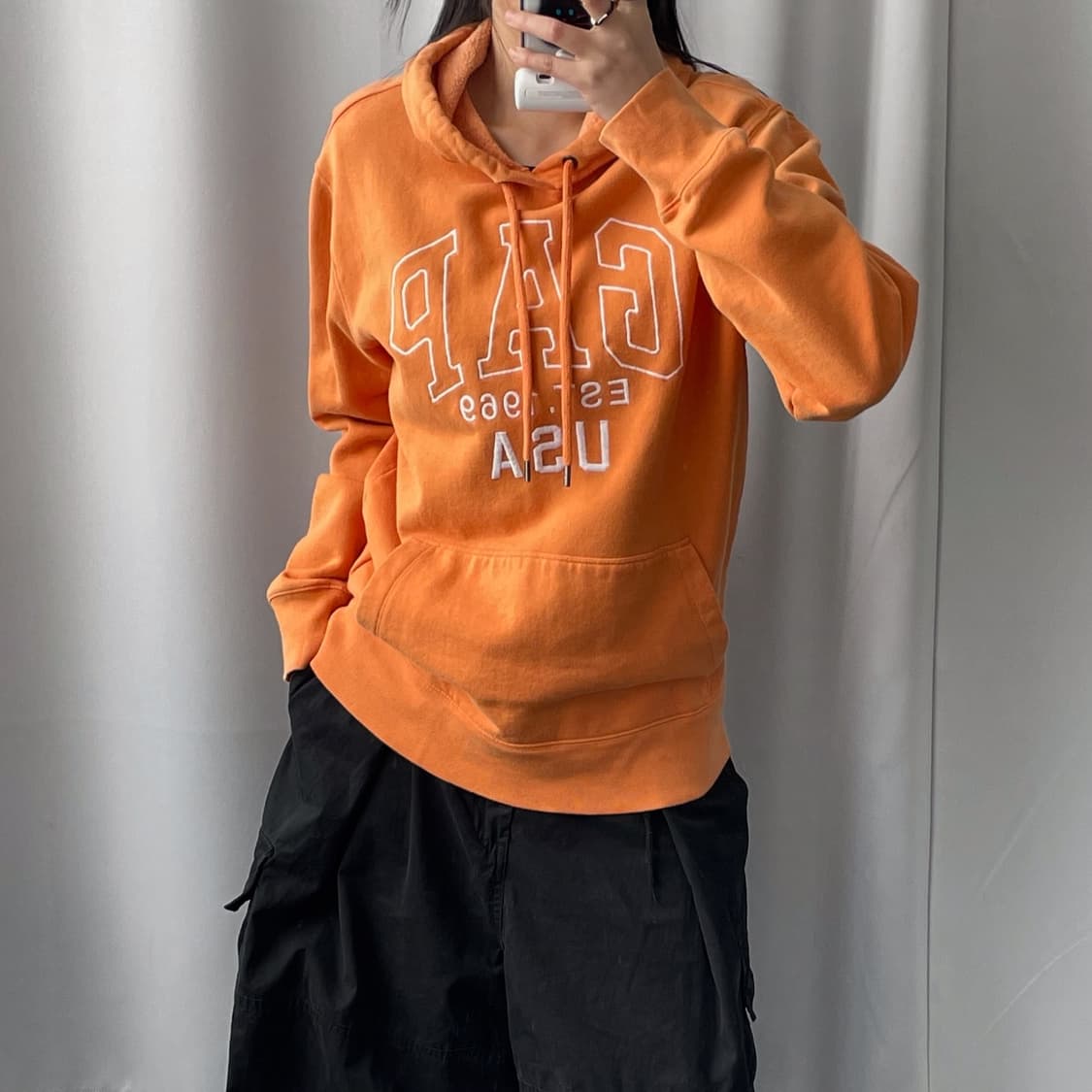 갭 USA 빅로고 스웻 후드 상품이미지1