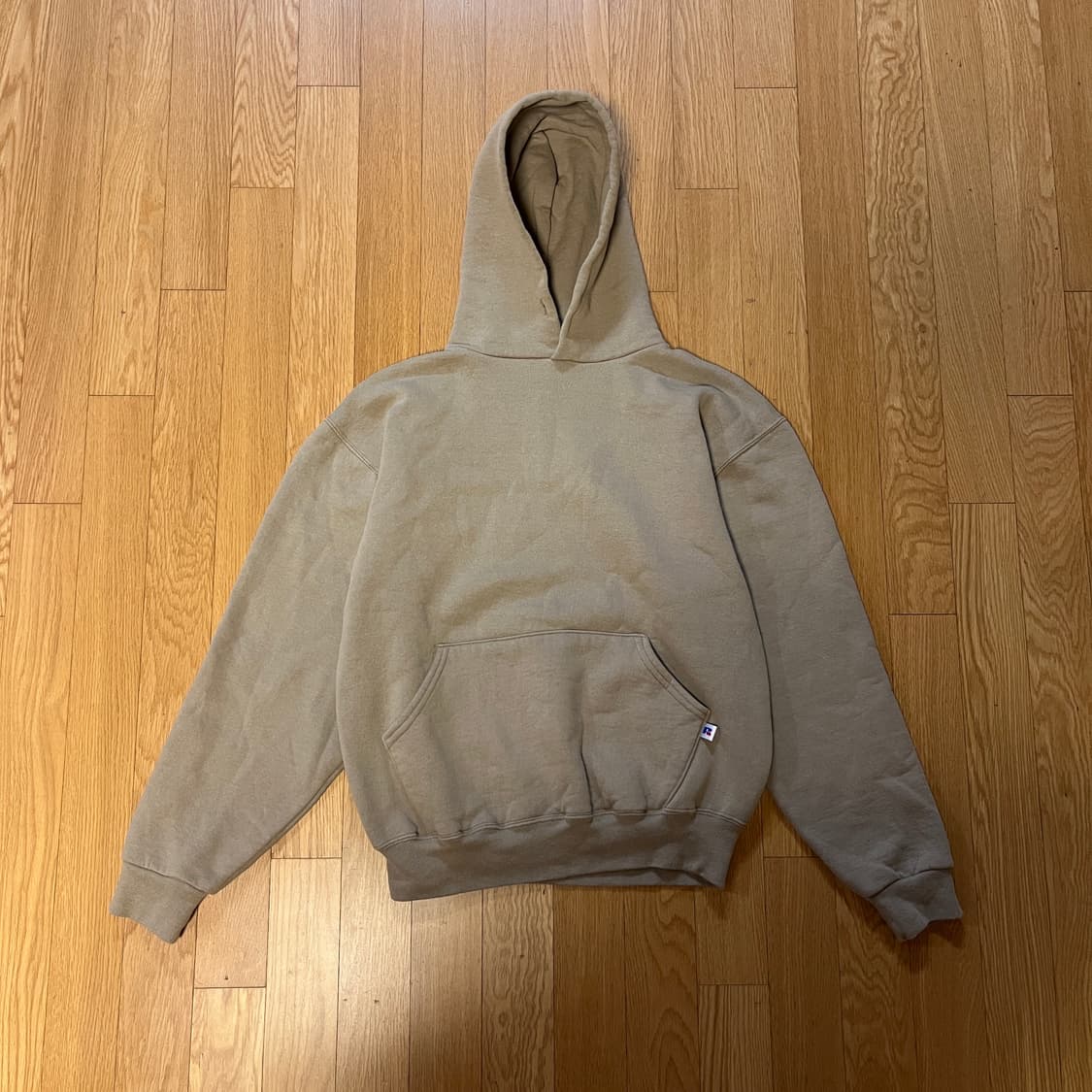 [M] 90s 빈티지 러셀 후드 베이지 상품이미지2
