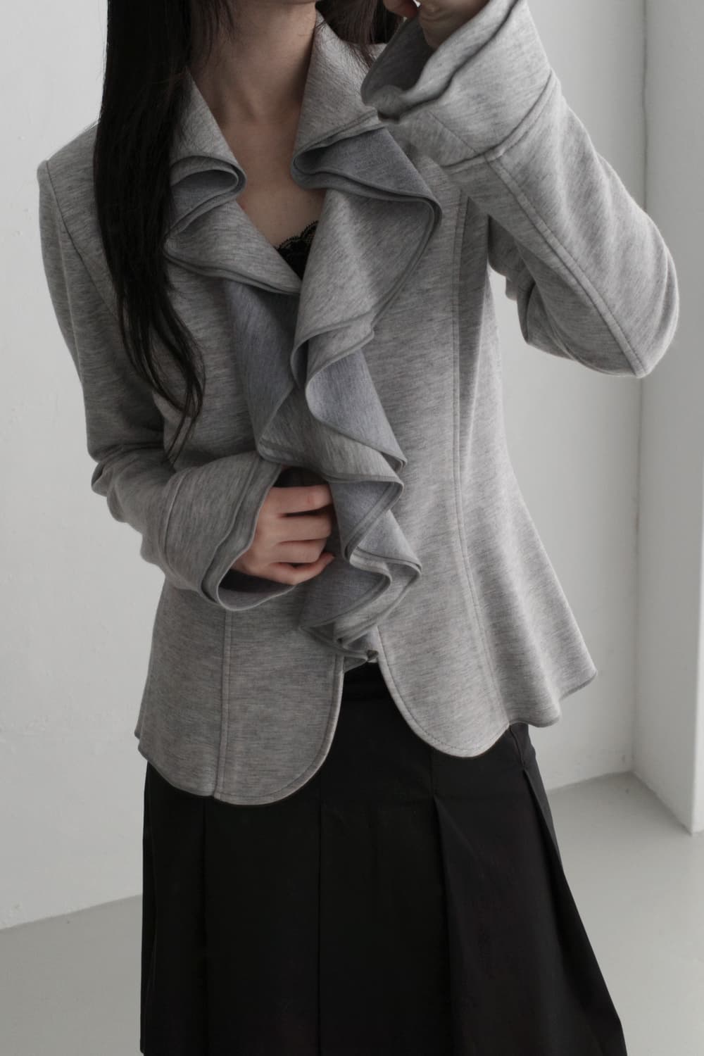 naracamiche) frill cardigun jacket 상품이미지8