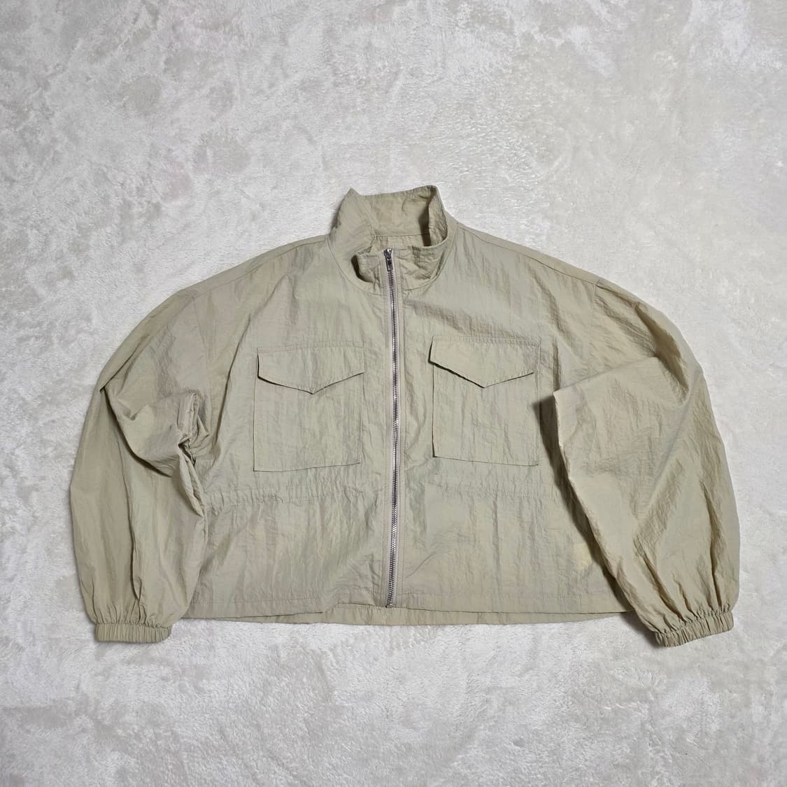 (F)여성 바스락 크롭 바람막이 점퍼 상품이미지1