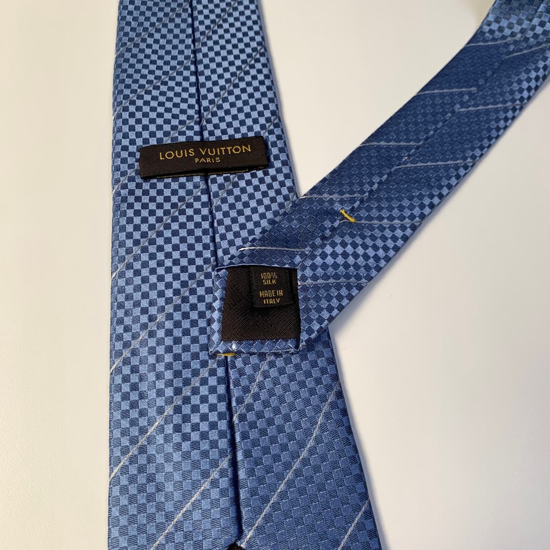 루이비통 스몰다미에 스트라이프 명품넥타이 A+등급 8.7cm 상품이미지7
