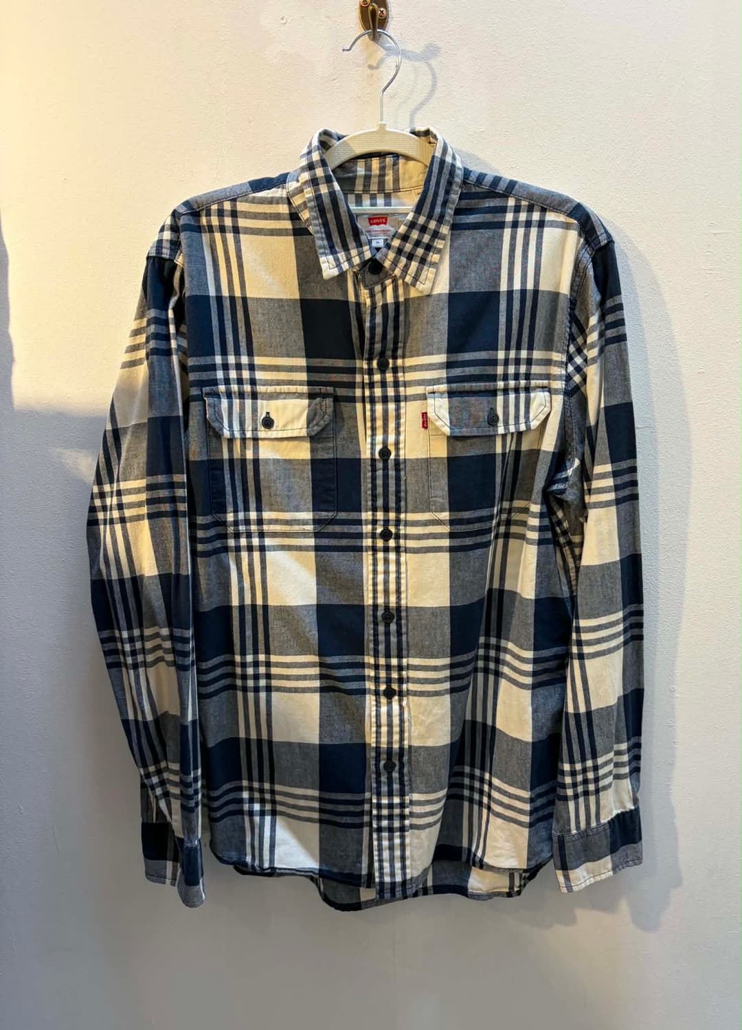 [M] Levis 리바이스 플란넬 체크 투포켓 셔츠 상품이미지1