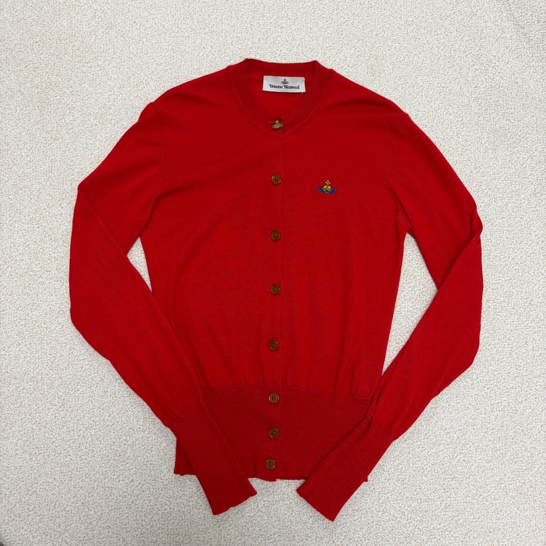 비비안웨스트우드 베아 가디건 레드 상품이미지1