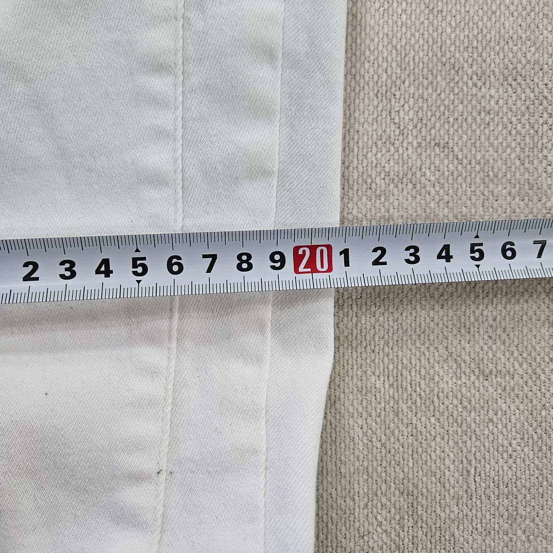 [70(28)] 게스 여성 절개 플레어 붓컷 화이트 팬츠 0114YH1 상품이미지8