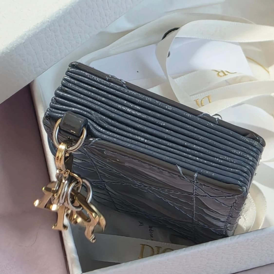 풀박스 디올 페이던트 까나쥬 아코디언 카드지갑 상품이미지2