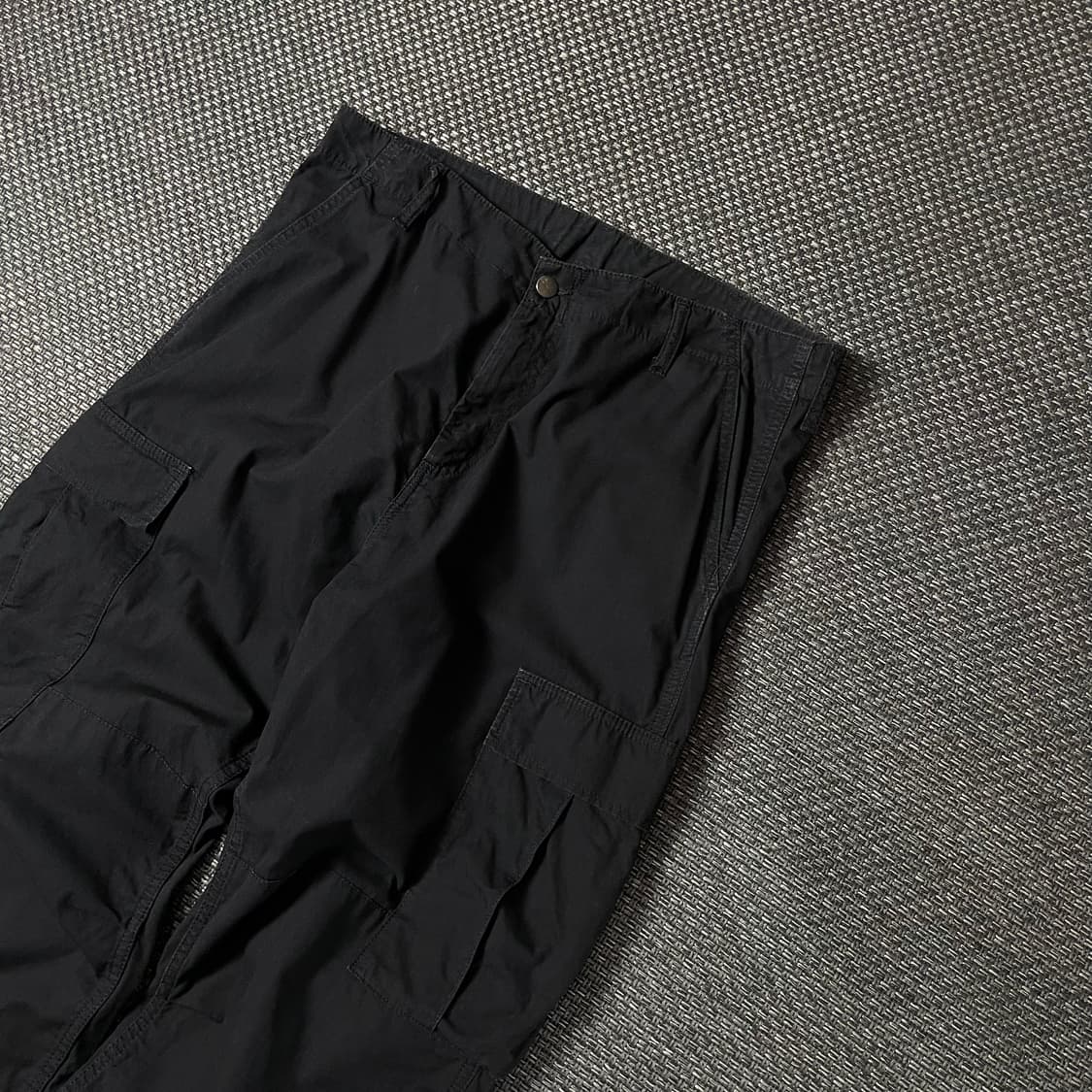 (34) 칼하트 블랙 카고 와이드 코튼 팬츠 상품이미지3