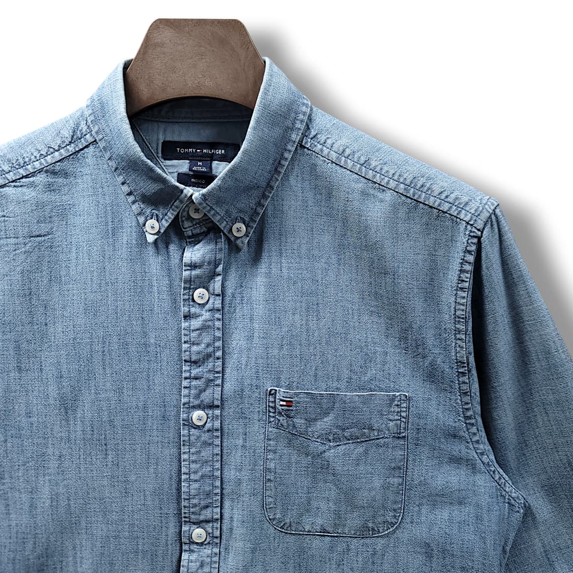 [M] 타미힐피거 인디고 긴팔 데님셔츠 상품이미지4