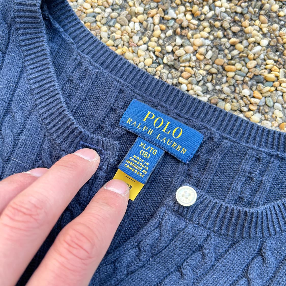 폴로(POLO RalphLauren)네이비 케이블 가디건 상품이미지4