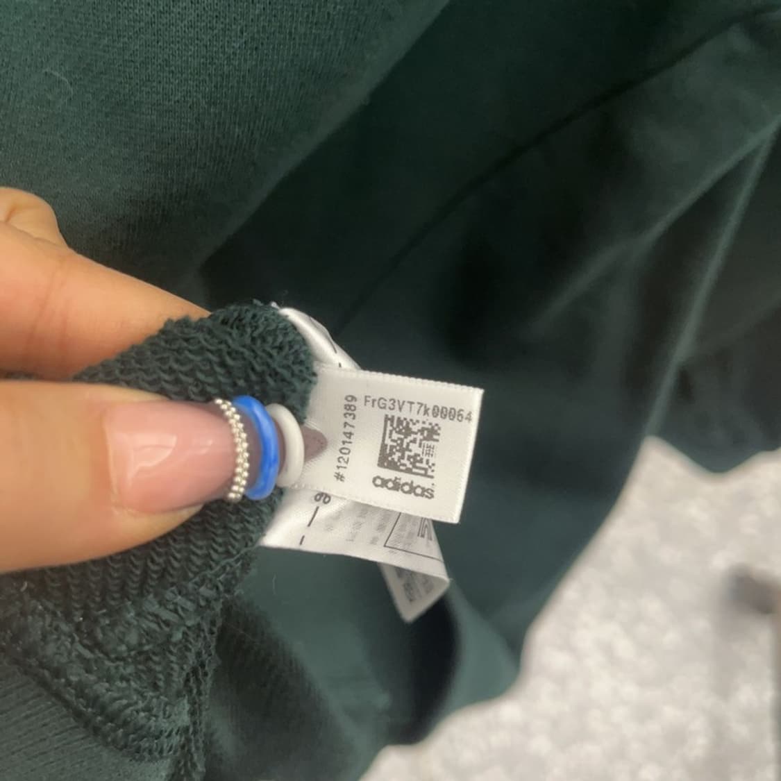 아디다스 빈티지 캐주얼 홀리데이 딥그린 후드집업 L C07619 상품이미지7