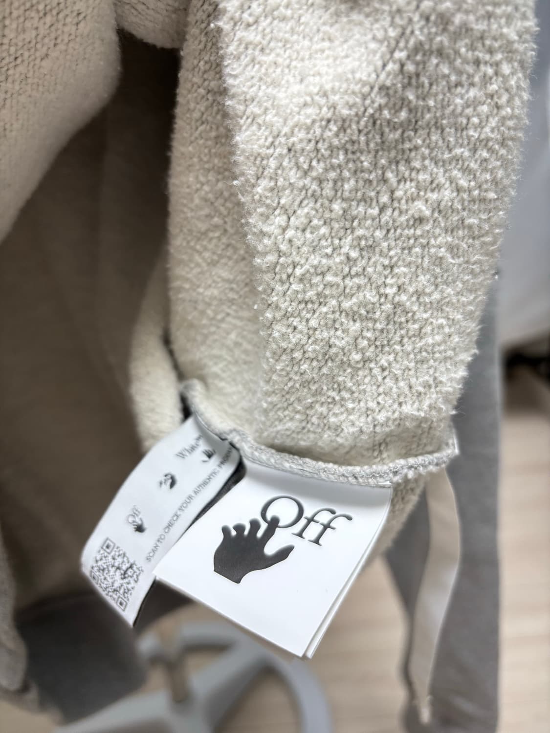 (XL) 오프화이트 off white 네거티브 마크 후드티 상품이미지8