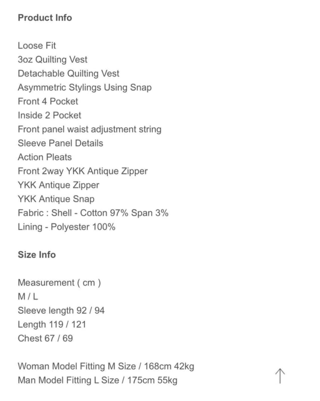 새상품 yiyae moleskin hood long parka 상품이미지3