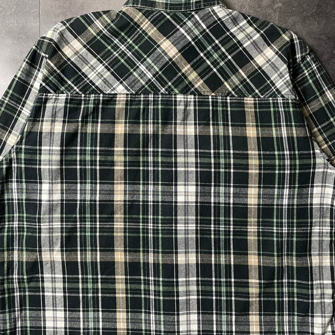 DICKIES 디키즈 빈티지 그린 체크 코튼 셔츠 A00807 상품이미지7