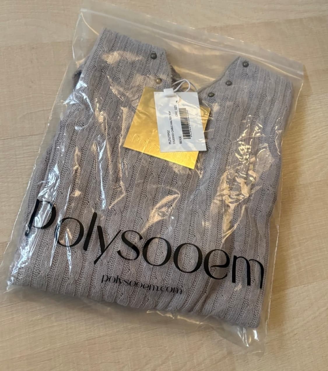 폴리수엠 홀터탑 베이지 새상품  상품이미지3