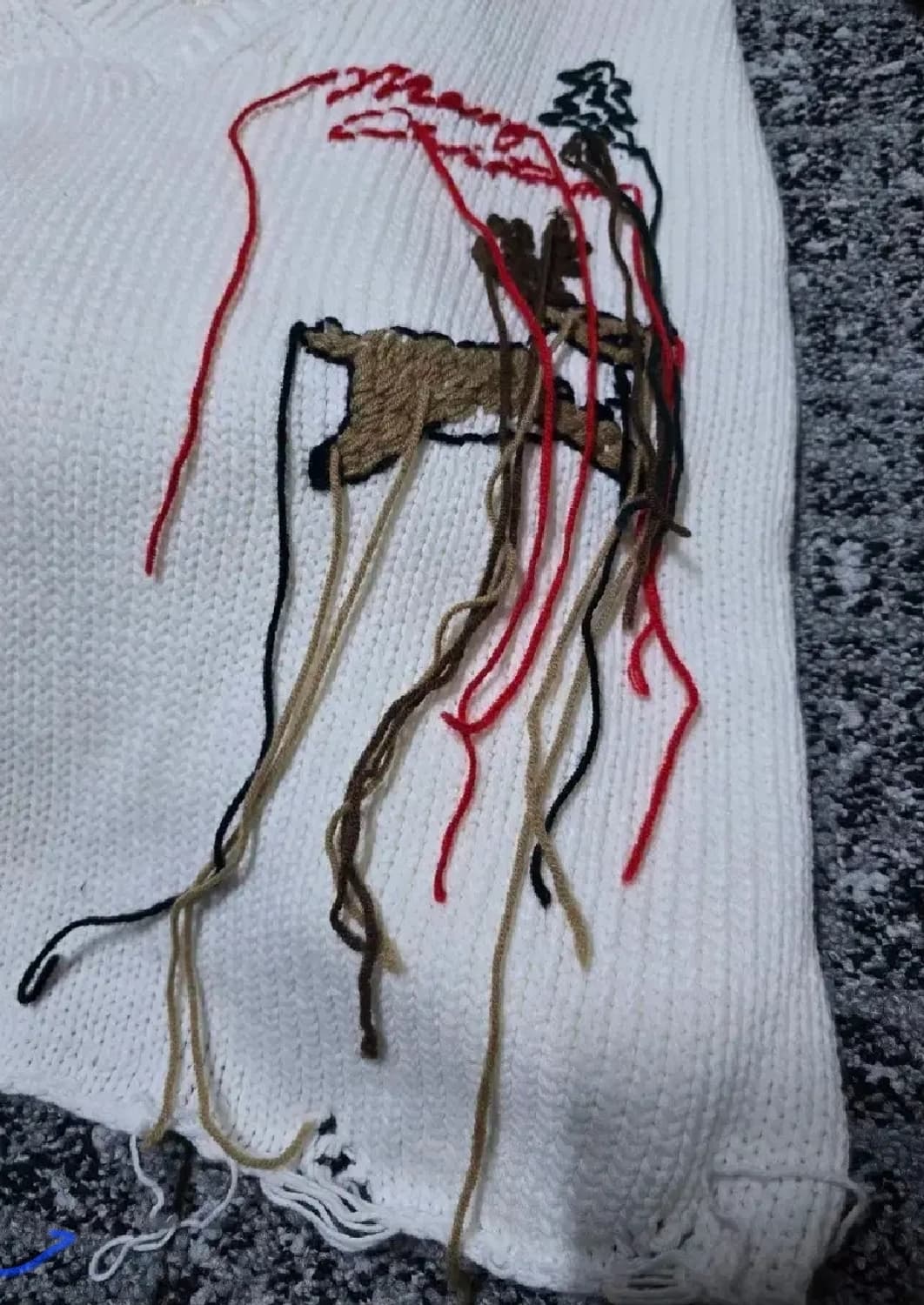 DOUBLET(더블렛) 지디 크리스마스 루돌프  니트 급처!!! 상품이미지5