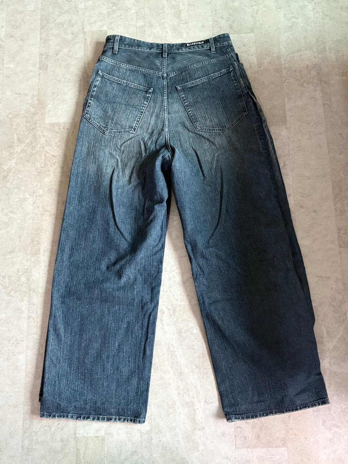 23SS 발렌시아가 더블 프론트 데님 팬츠 다크블루 S 새상품 상품이미지4