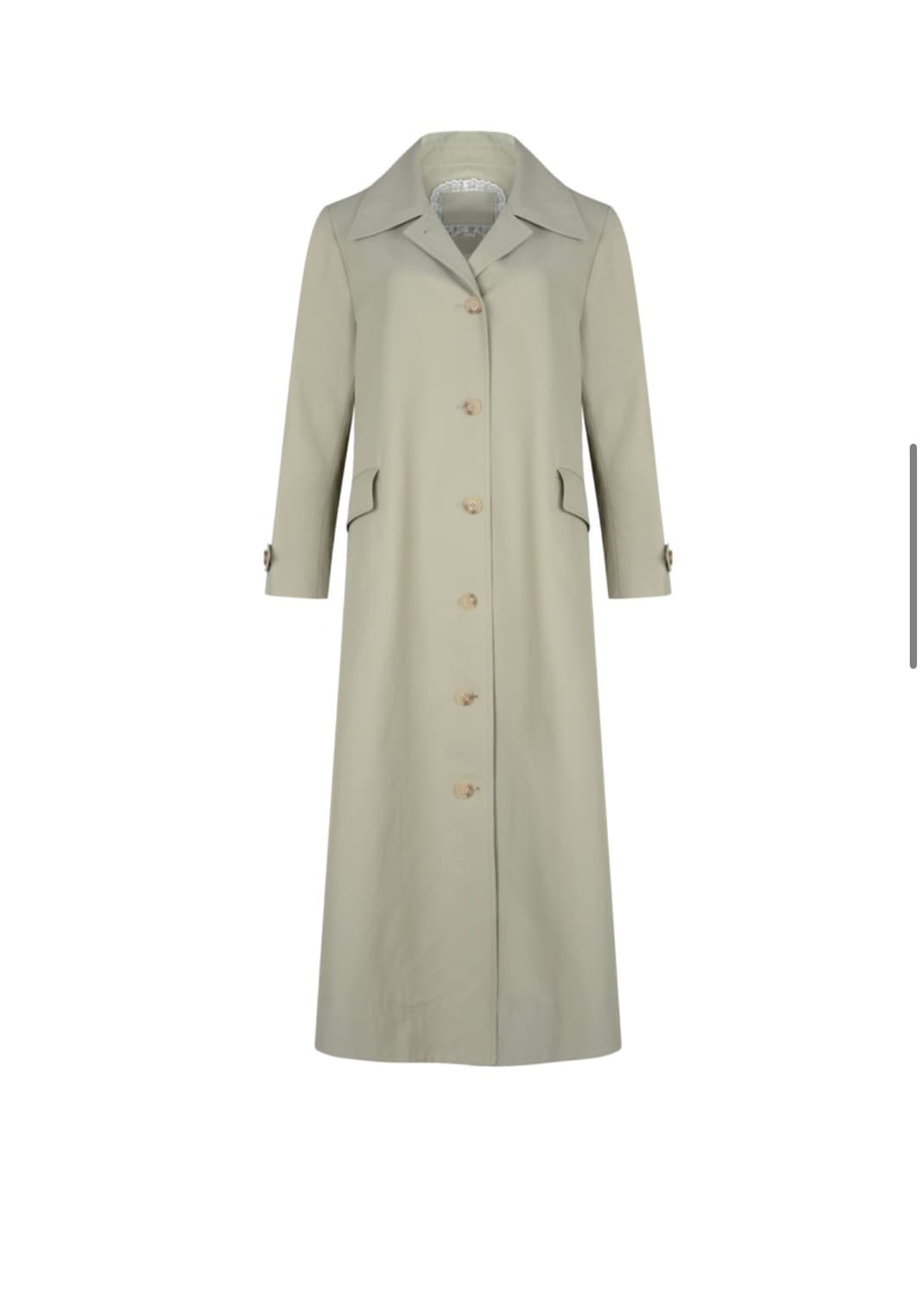 크로쉐안트 트렌치코트,Shirring Trench coat khaki 상품이미지2