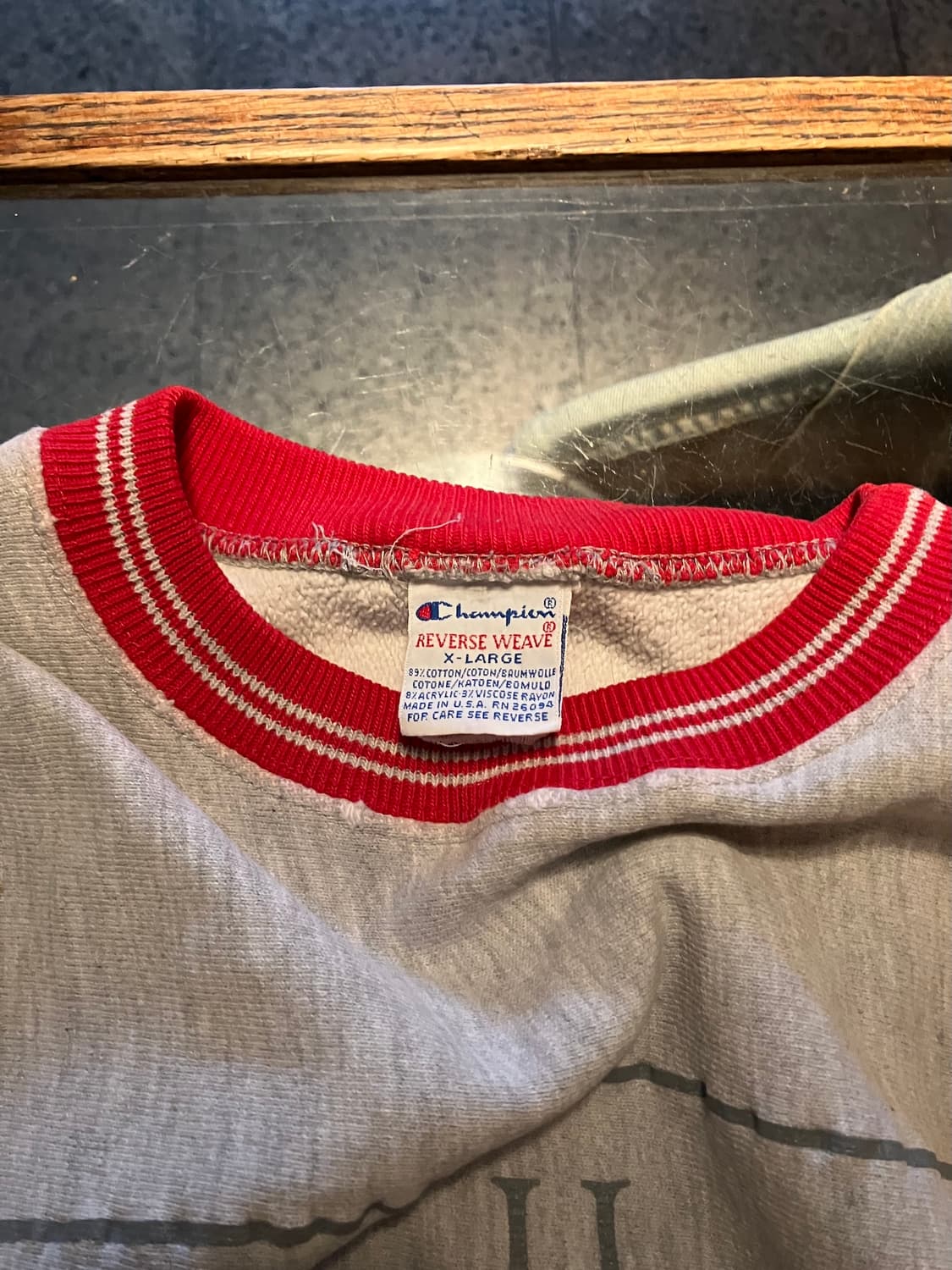 90s USA 빈티지 챔피온 리버스위브 스웻 셔츠 맨투맨 상품이미지5