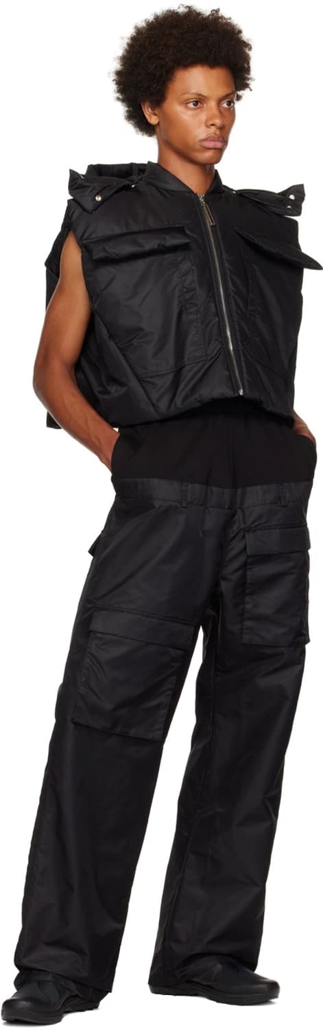 스펜서바두 크롭 카고 패딩 베스트 블랙 M 상품이미지3