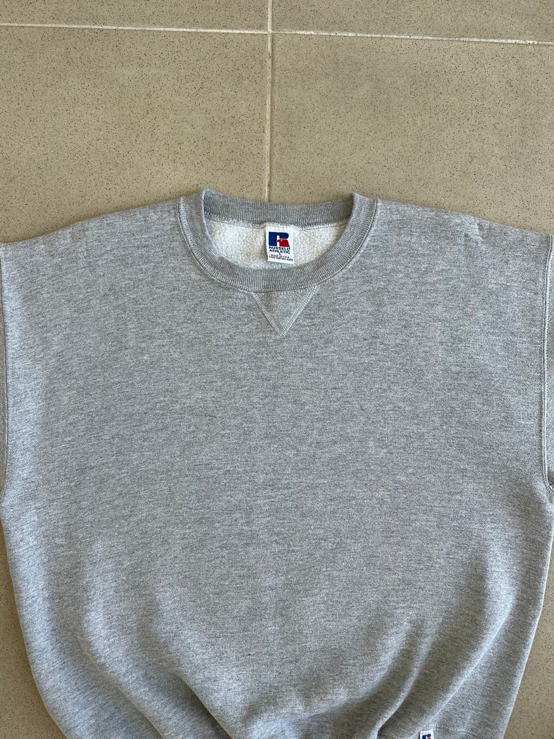 90s 빈티지 러셀 스웻셔츠 그레이 L USA 상품이미지4