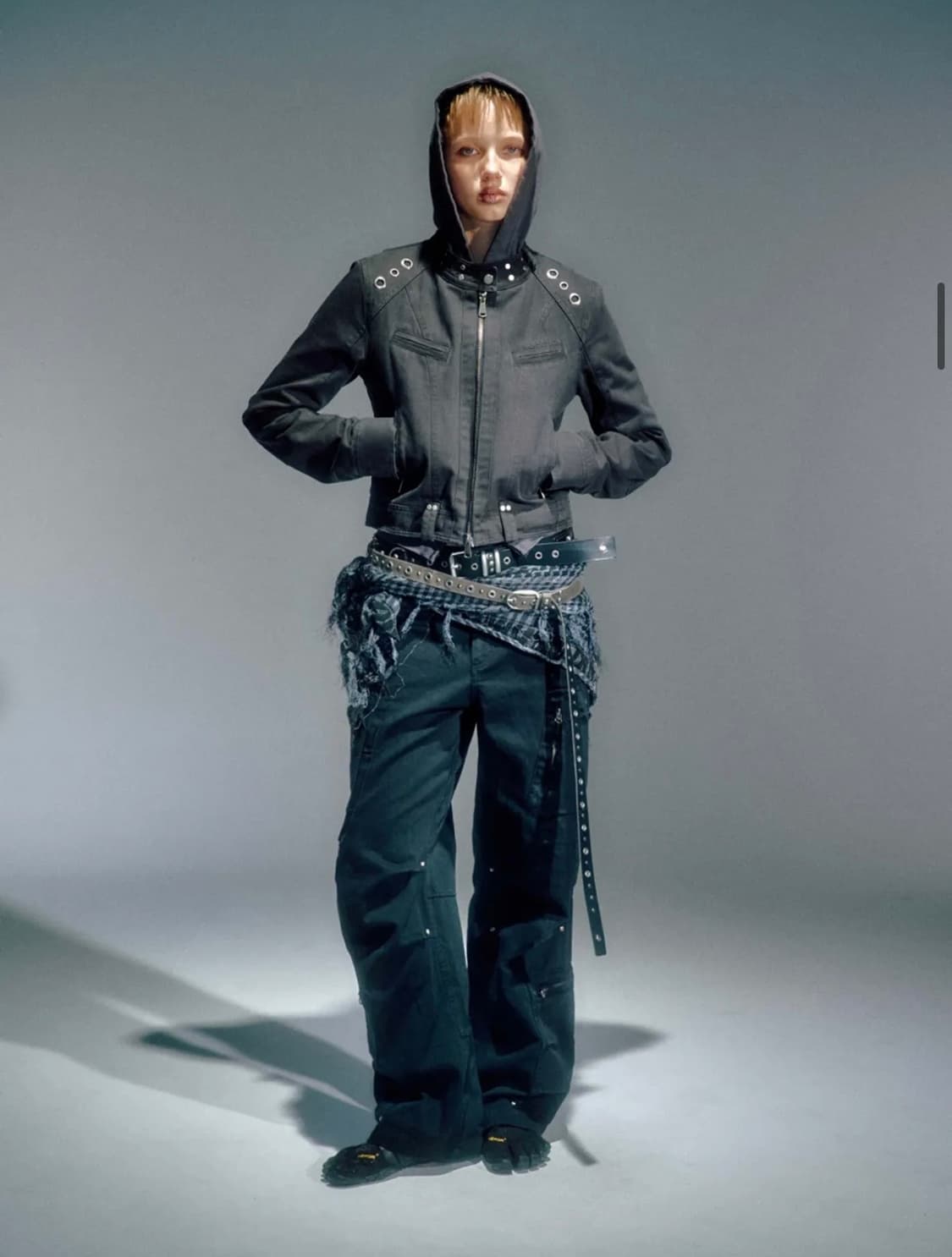 Vacant archive 루이스 라이더 아일렛 자켓 차콜 S 상품이미지3