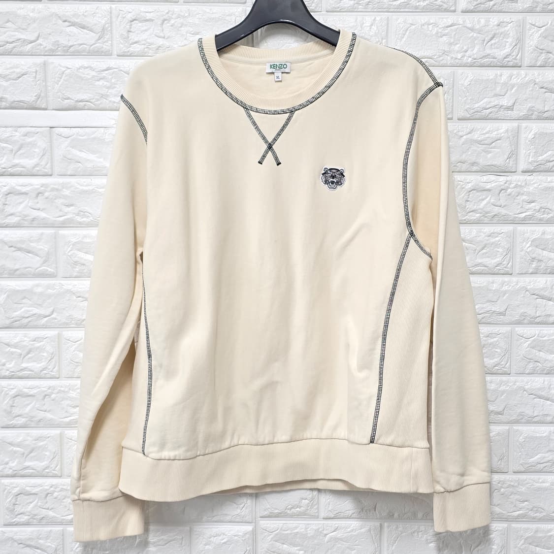 택포) KENZO 겐조 아이보리 맨투맨 XL 상품이미지1