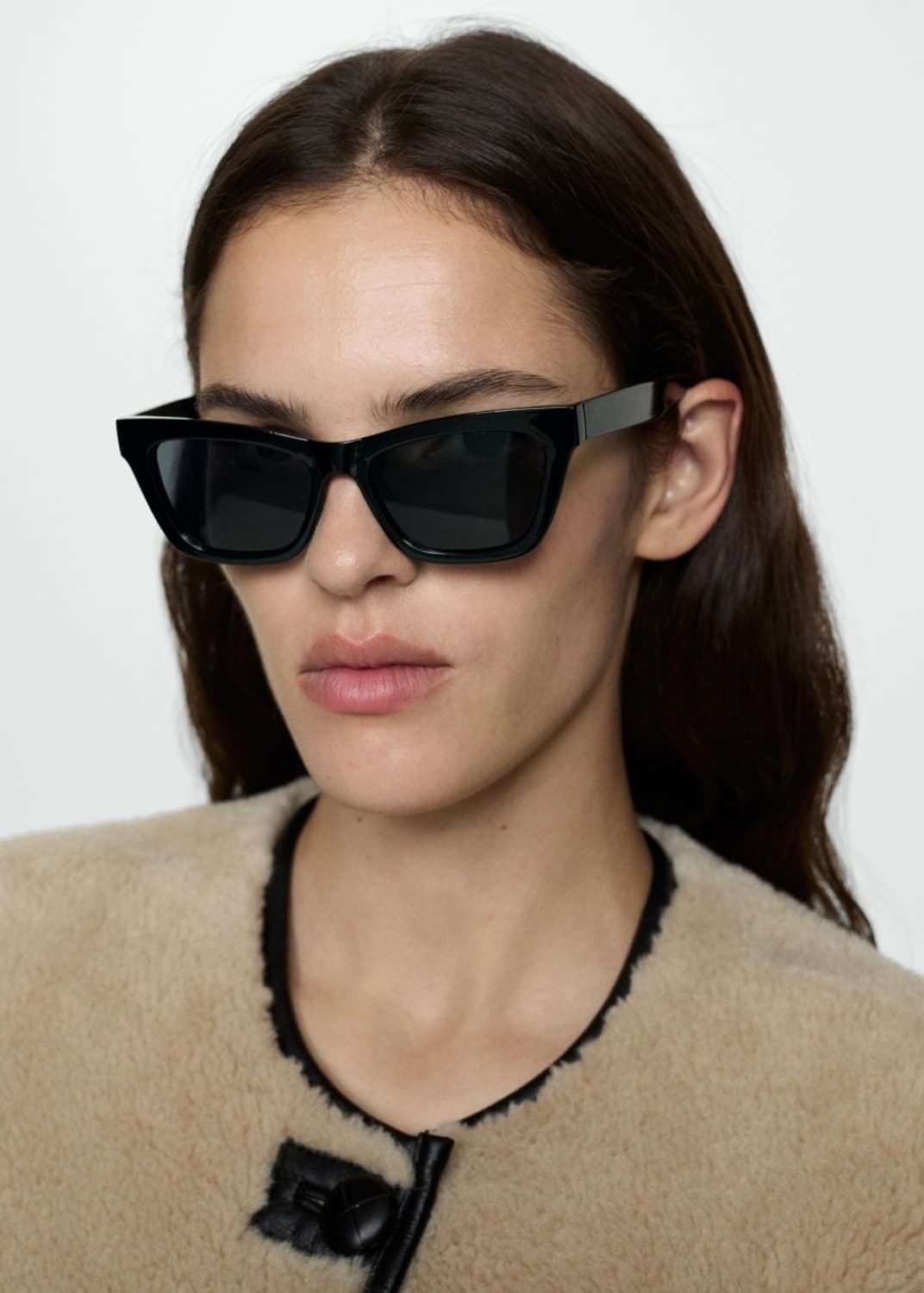 새상품 MANGO 망고 쇼트 퍼이펙트 코트 에크루 S사이즈 7709791 상품이미지5