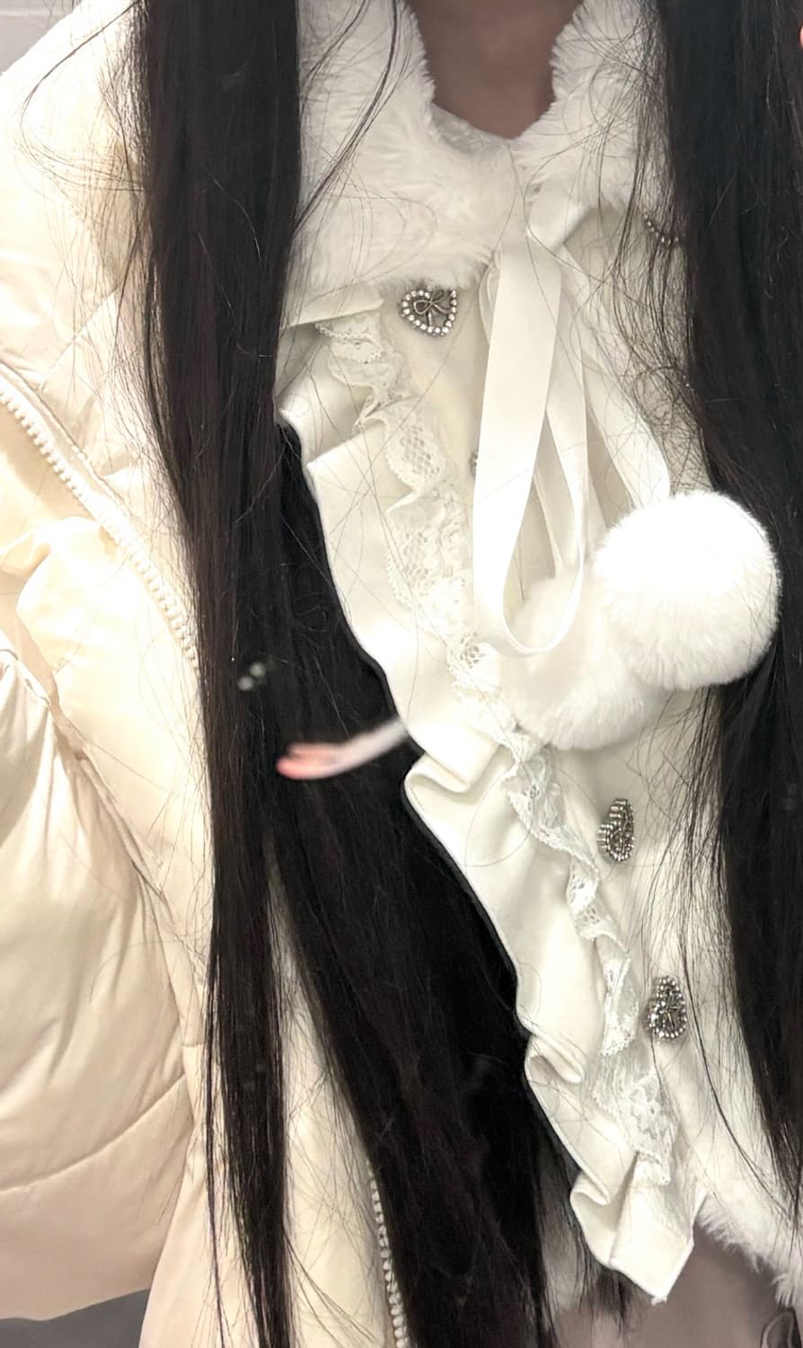 디마럽 디어마이러브 화이 케이프 코트 LL-3L  상품이미지4