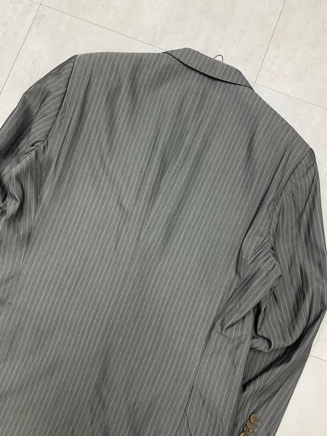 아르마니 그레이 스트라이프 블레이저 #326 상품이미지9