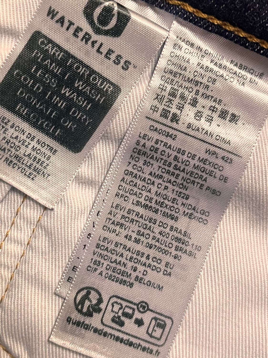 리바이스 502 빅E 데님팬츠 W34 L32 상품이미지5