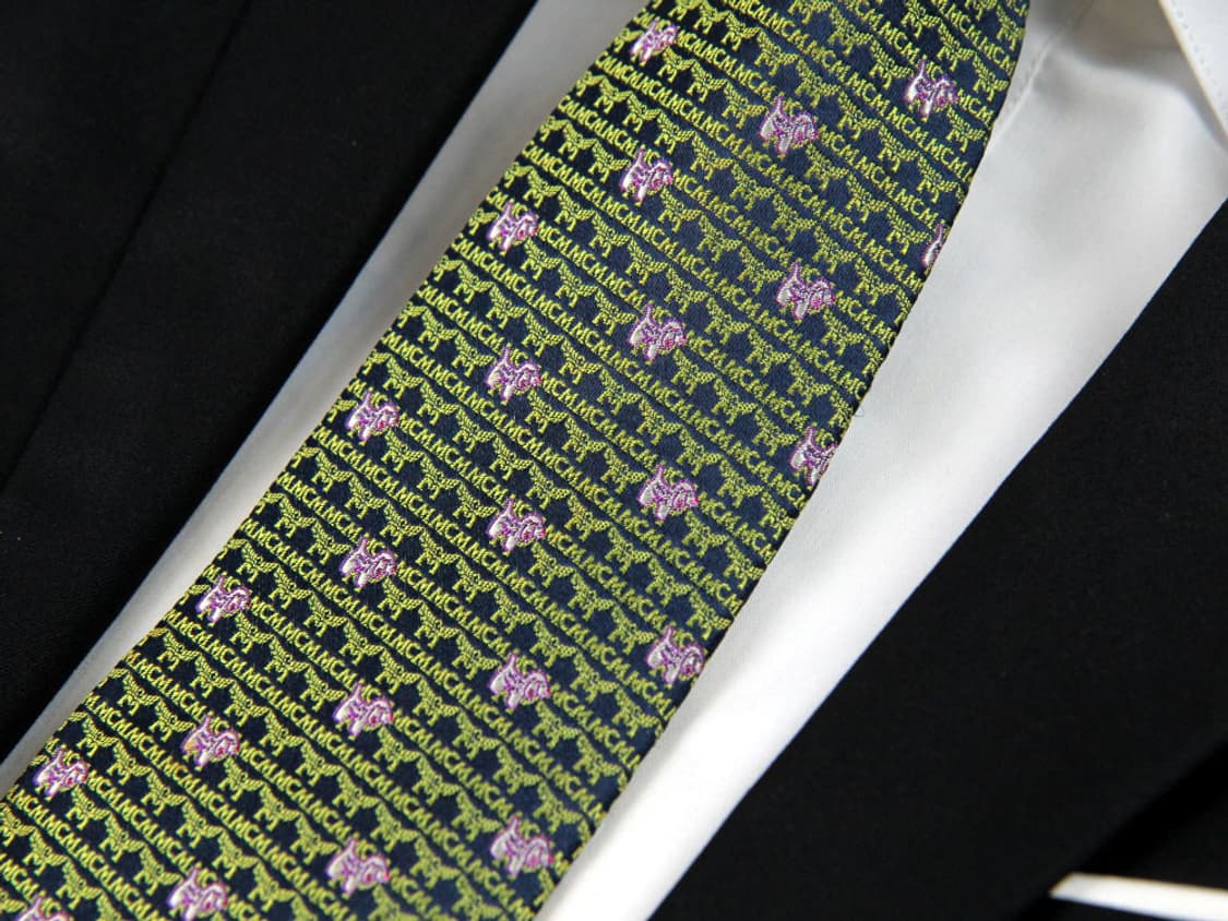 엠씨엠 8.5cm A+등급 강아지 남자 명품 넥타이 MCM 상품이미지5