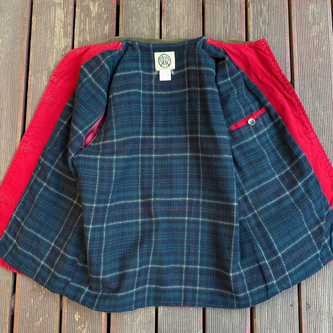 빈티지 레드 초어자켓 상품이미지4