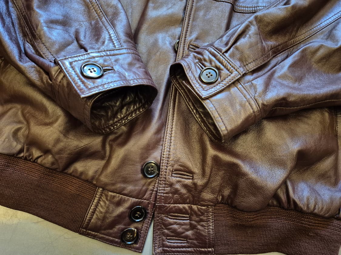 90s MALZIA 양가죽 봄버 상품이미지7