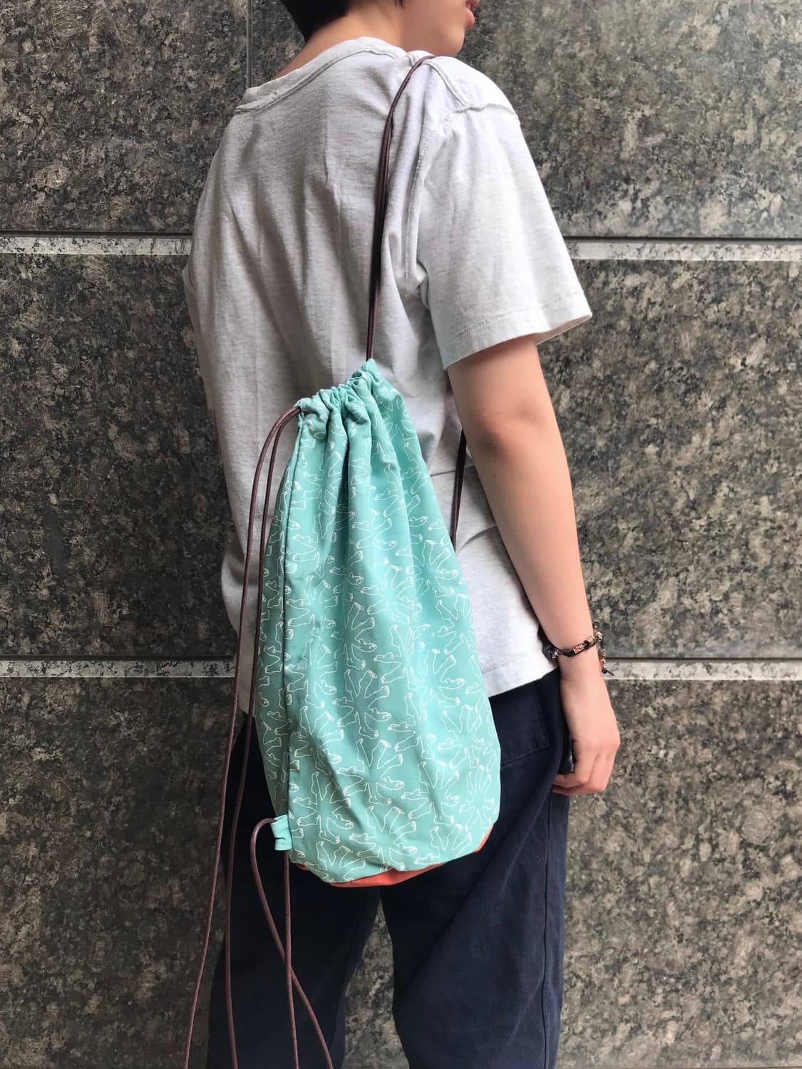 String bag with Nmwys 🐠🌀🧵🍊✴️🔆🎒🥿🥏 상품이미지1