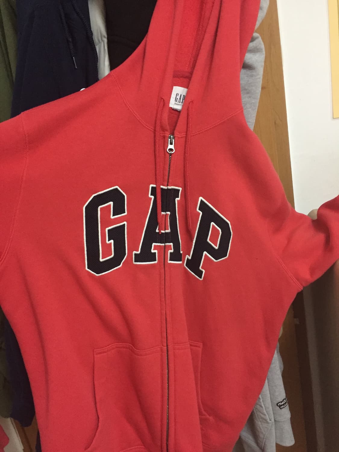 gap 갭 후드집업 레드 상품이미지1