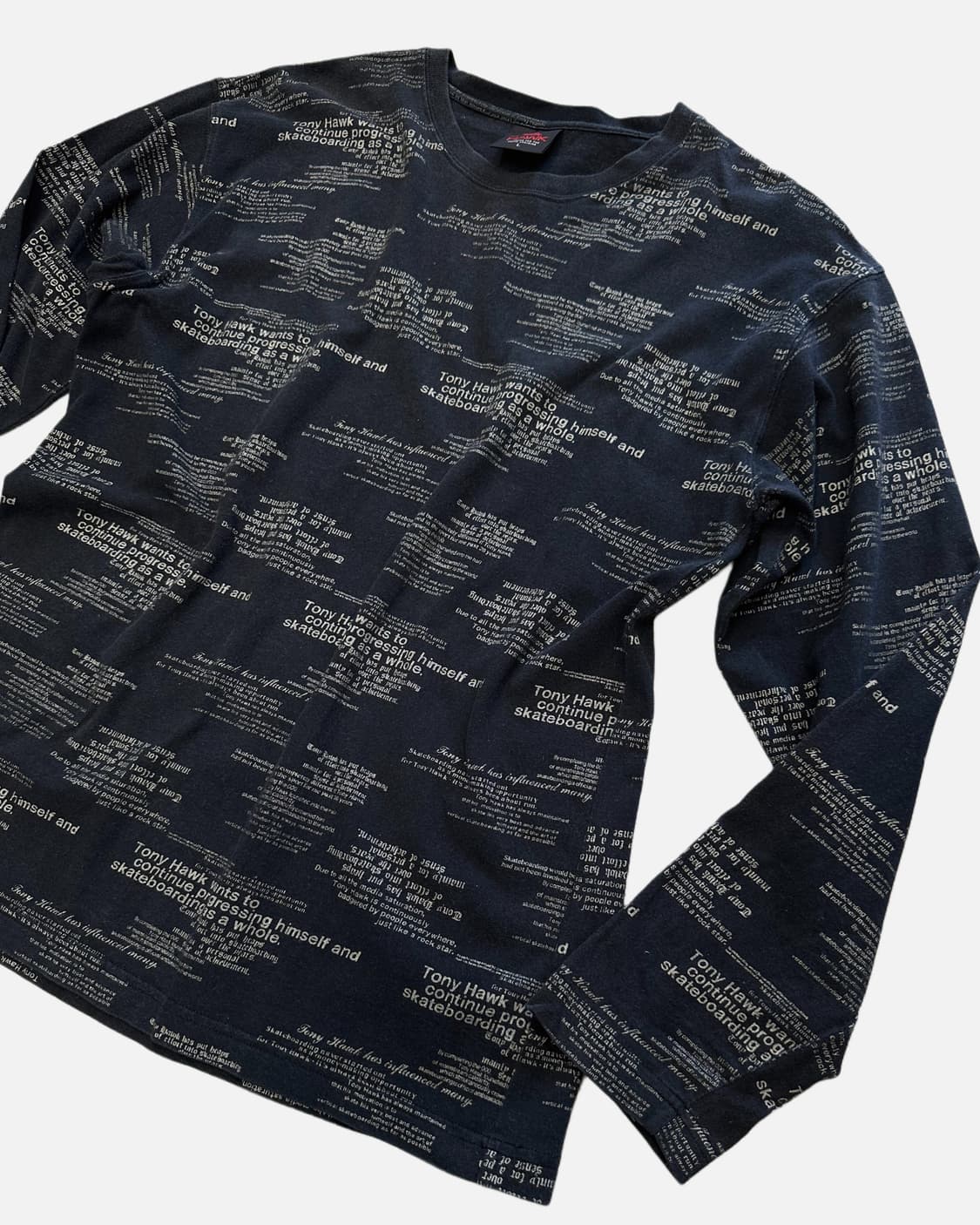 HAWK grunge lettering pattern t-shirt 상품이미지3