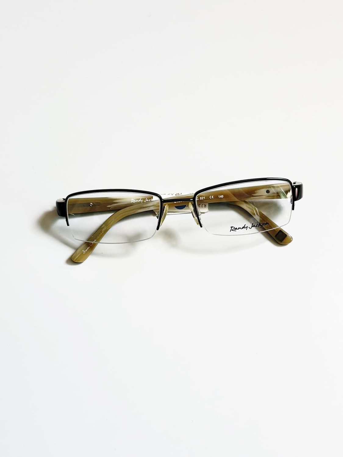 RANDY JACKSON 반무테 스퀘어 메탈 프레임 빈티지 안경 상품이미지2
